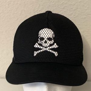 SOULCYCLE Embroidered Skull Trucker Hat Mesh Snapback Black Unisex Adult